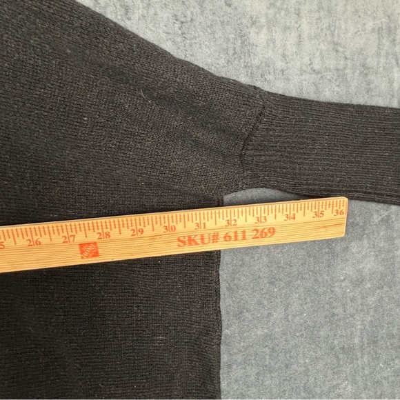 Soft Surroundings Oversized Charcoal Cowl Neck Sweater Sz Medium - Picture 8 of 10